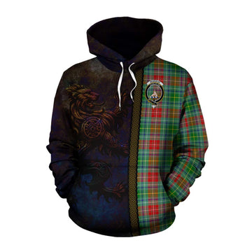 Muirhead Tartan Family Crest Cotton Hoodie Alba Gu Brath Be Brave Lion Ancient Style Pullover Hoodie XS - Tartan Vibes Clothing