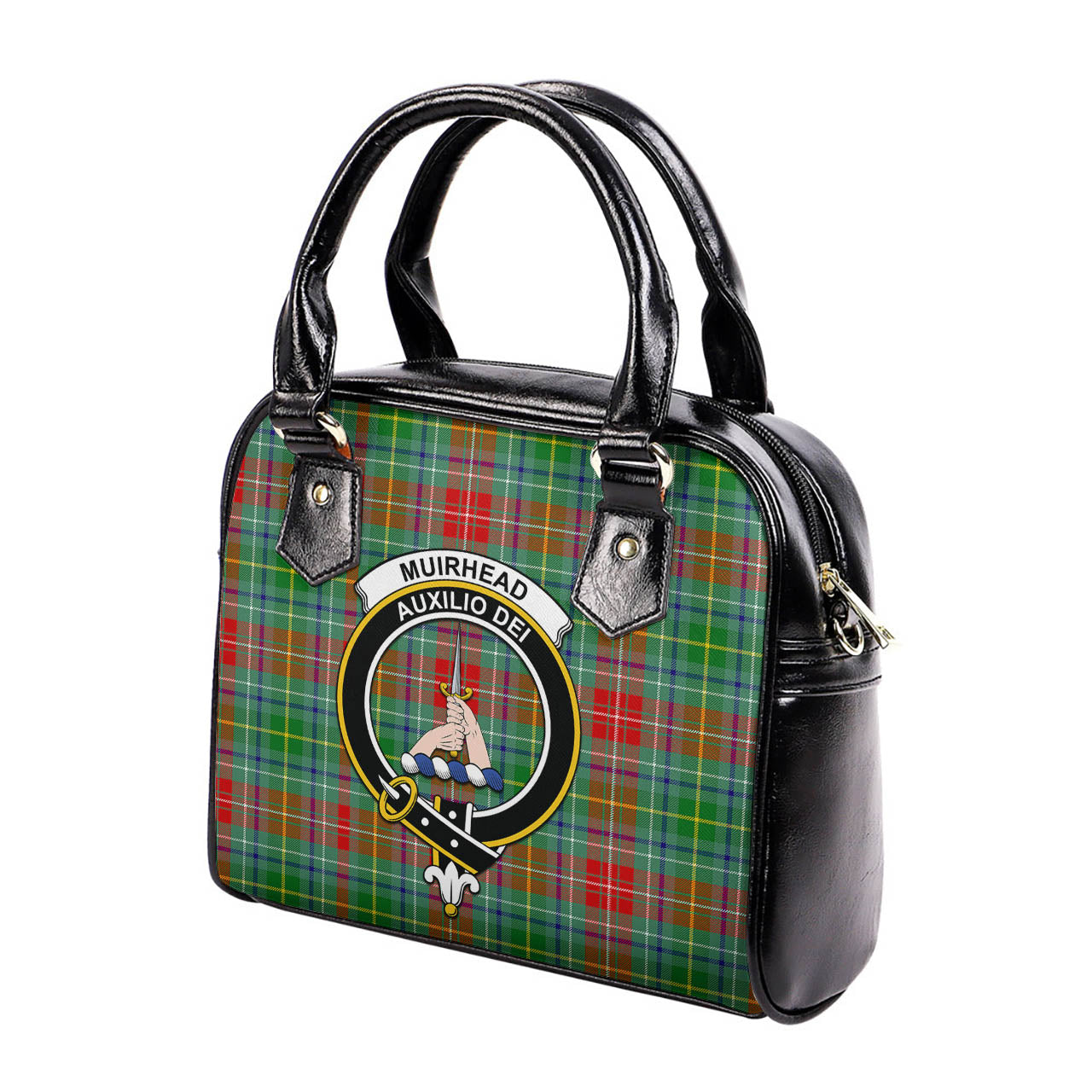 Muirhead Tartan Shoulder Handbags with Family Crest - Tartanvibesclothing