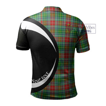 Muirhead Tartan Men's Polo Shirt with Family Crest Circle Style