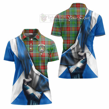 Muirhead Tartan Women's Polo Shirt with Family Crest Scotland Patriotic Style