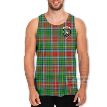 Muirhead Tartan Men's Tank Top with Family Crest Celtic Skull Style