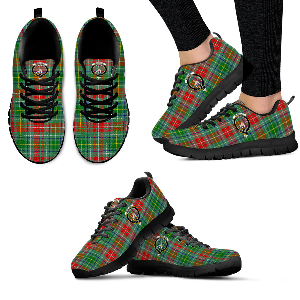 Muirhead Tartan Sneakers with Family Crest - Tartan Vibes Clothing