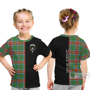 Muirhead Tartan Kid T-Shirt with Family Crest and Half Of Me Style