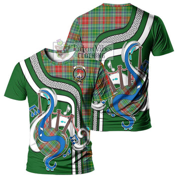 Muirhead Tartan T-Shirt with Epic Bagpipe Style