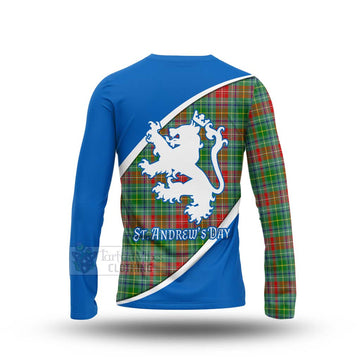 Muirhead Family Crest Tartan Long Sleeve T-Shirt Celebrate Saint Andrew's Day in Style