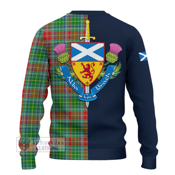 Muirhead Tartan Ugly Sweater with Scottish Lion Royal Arm Half Style