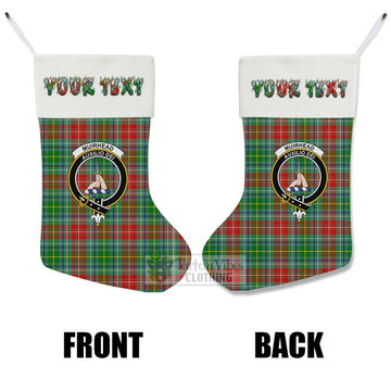 Muirhead Tartan Family Crest Christmas Stocking with Personalized Text