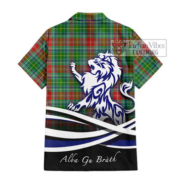 Muirhead Tartan Hawaiian Shirt with Alba Gu Brath Regal Lion Emblem - Tartan Vibes Clothing