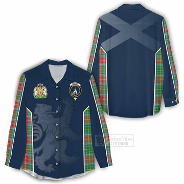 Muirhead Tartan Women's Casual Shirt with Family Crest and Lion Rampant Vibes Sport Style