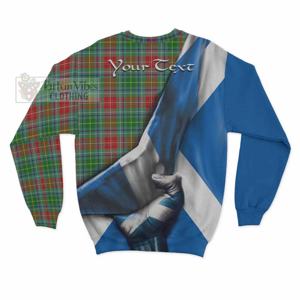 Tartan Vibes Clothing Muirhead Tartan Sweatshirt with Family Crest Scotland Patriotic Style