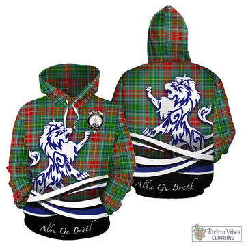Muirhead Tartan Hoodie with Alba Gu Brath Regal Lion Emblem