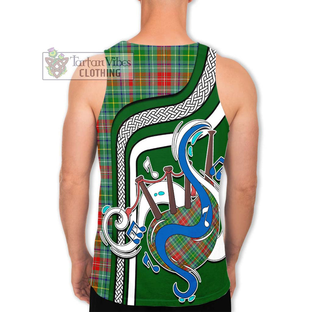 Muirhead Tartan Men's Tank Top with Epic Bagpipe Style - Tartanvibesclothing Shop