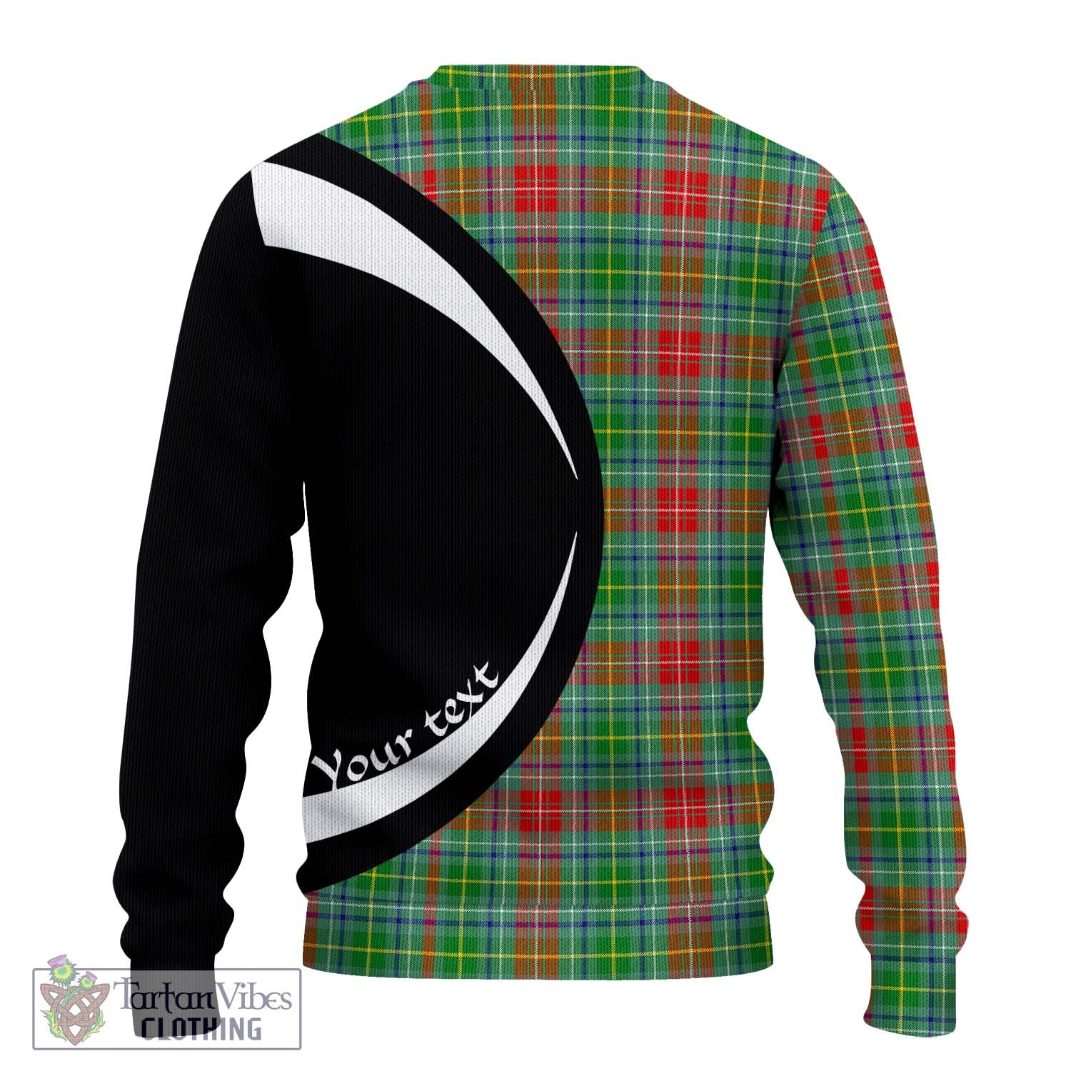 Muirhead Tartan Knitted Sweater with Family Crest Circle Style - Tartan Vibes Clothing