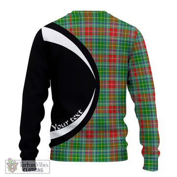 Muirhead Tartan Knitted Sweater with Family Crest Circle Style