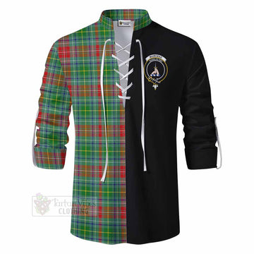 Muirhead Tartan Ghillie Kilt Shirt with Family Crest and Half Of Me Style