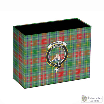 Muirhead Tartan Pen Holder with Family Crest