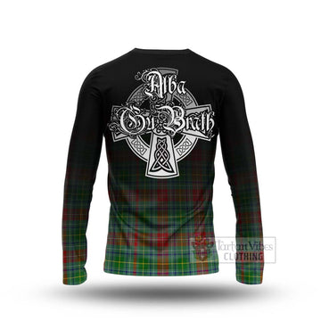 Muirhead Tartan Long Sleeve T-Shirt Featuring Alba Gu Brath Family Crest Celtic Inspired