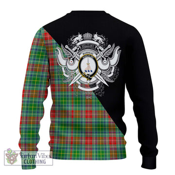 Muirhead Tartan Ugly Sweater with Family Crest and Military Logo Style