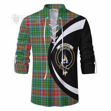 Muirhead Tartan Ghillie Kilt Shirt with Family Crest Circle Style