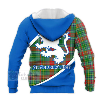 Muirhead Family Crest Tartan Knitted Hoodie Celebrate Saint Andrew's Day in Style