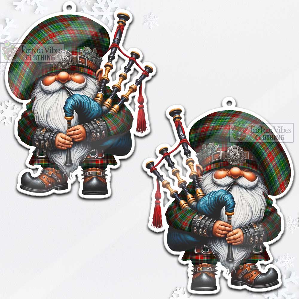 Tartan Vibes Clothing Muirhead Tartan Badpiper Gnome Christmas Ornament