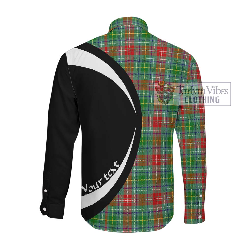 Muirhead Tartan Long Sleeve Button Up with Family Crest Circle Style Men's Shirt - Tartan Vibes Clothing