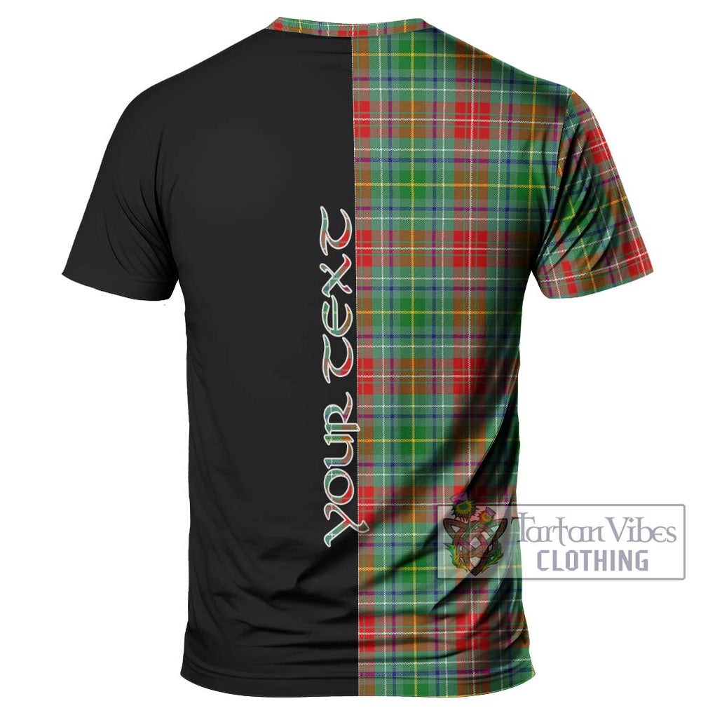 Muirhead Tartan T-Shirt with Family Crest and Half Of Me Style - Tartanvibesclothing Shop