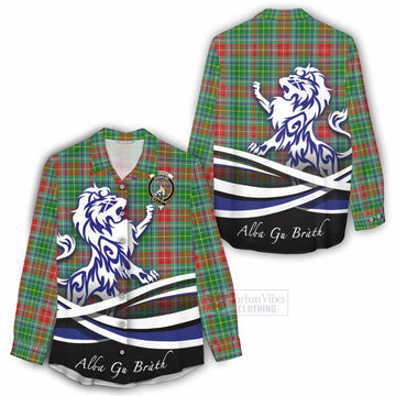 Muirhead Tartan Women's Casual Shirt with Alba Gu Brath Regal Lion Emblem