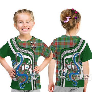 Muirhead Tartan Kid T-Shirt with Epic Bagpipe Style