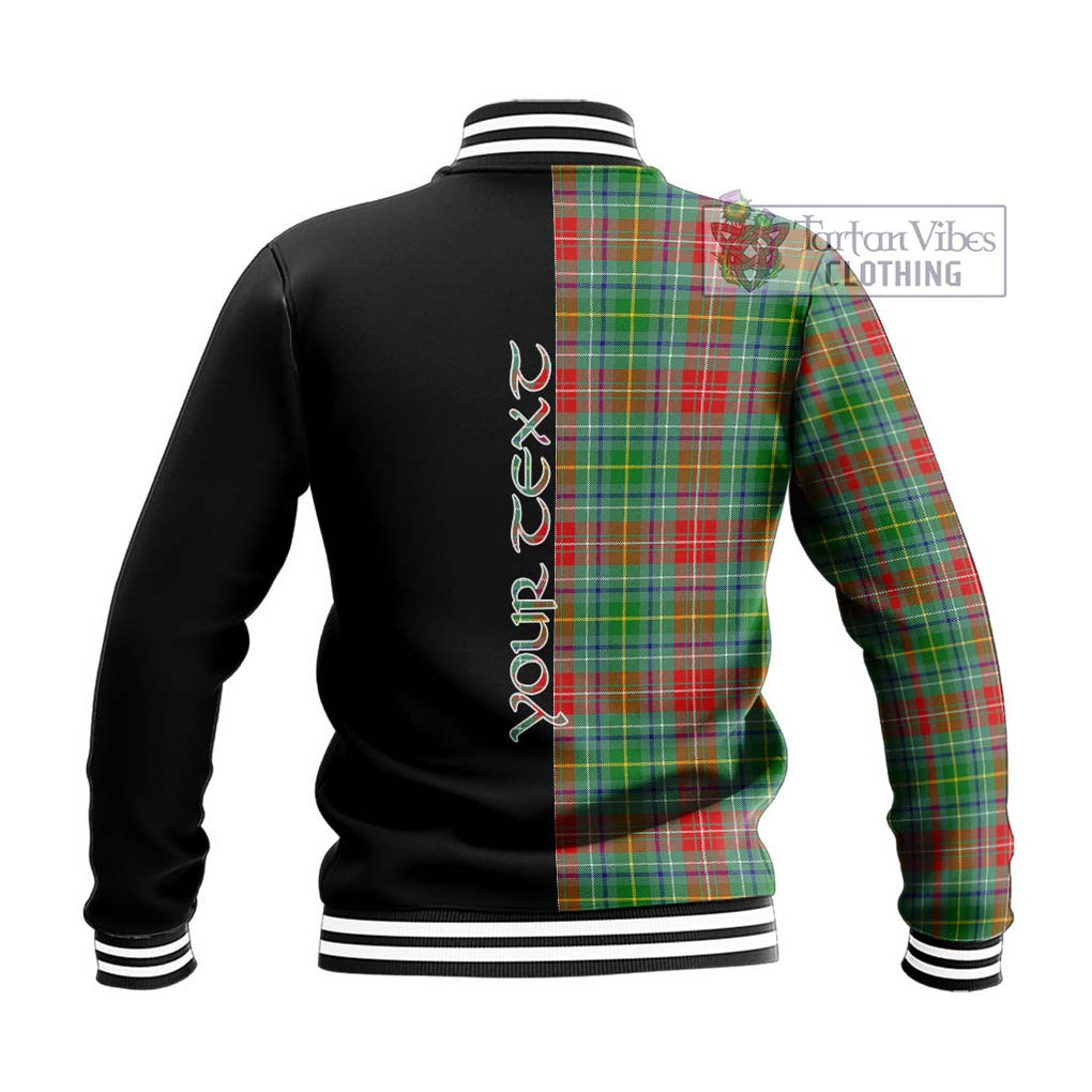 Muirhead Tartan Baseball Jacket with Family Crest and Half Of Me Style - Tartanvibesclothing Shop