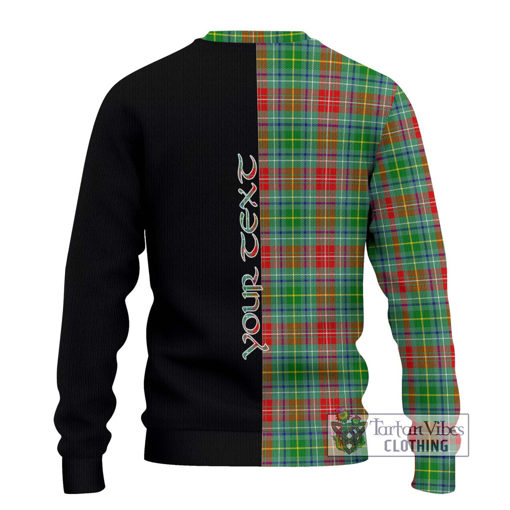 Muirhead Tartan Knitted Sweater with Family Crest and Half Of Me Style - Tartanvibesclothing Shop