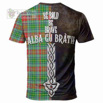 Muirhead Tartan Family Crest T-Shirt Alba Gu Brath Be Brave Lion Ancient Style - Tartan Vibes Clothing