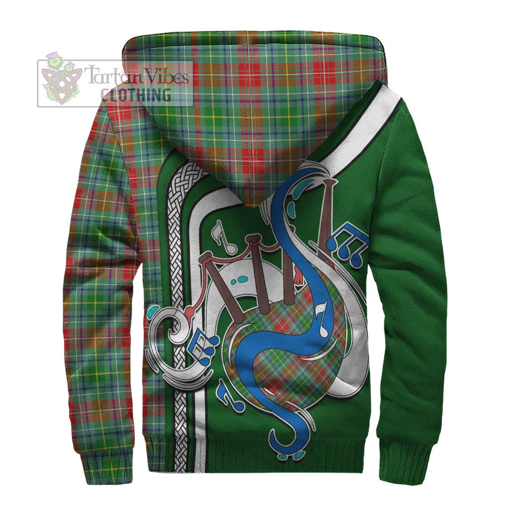 Muirhead Tartan Sherpa Hoodie with Epic Bagpipe Style - Tartanvibesclothing Shop