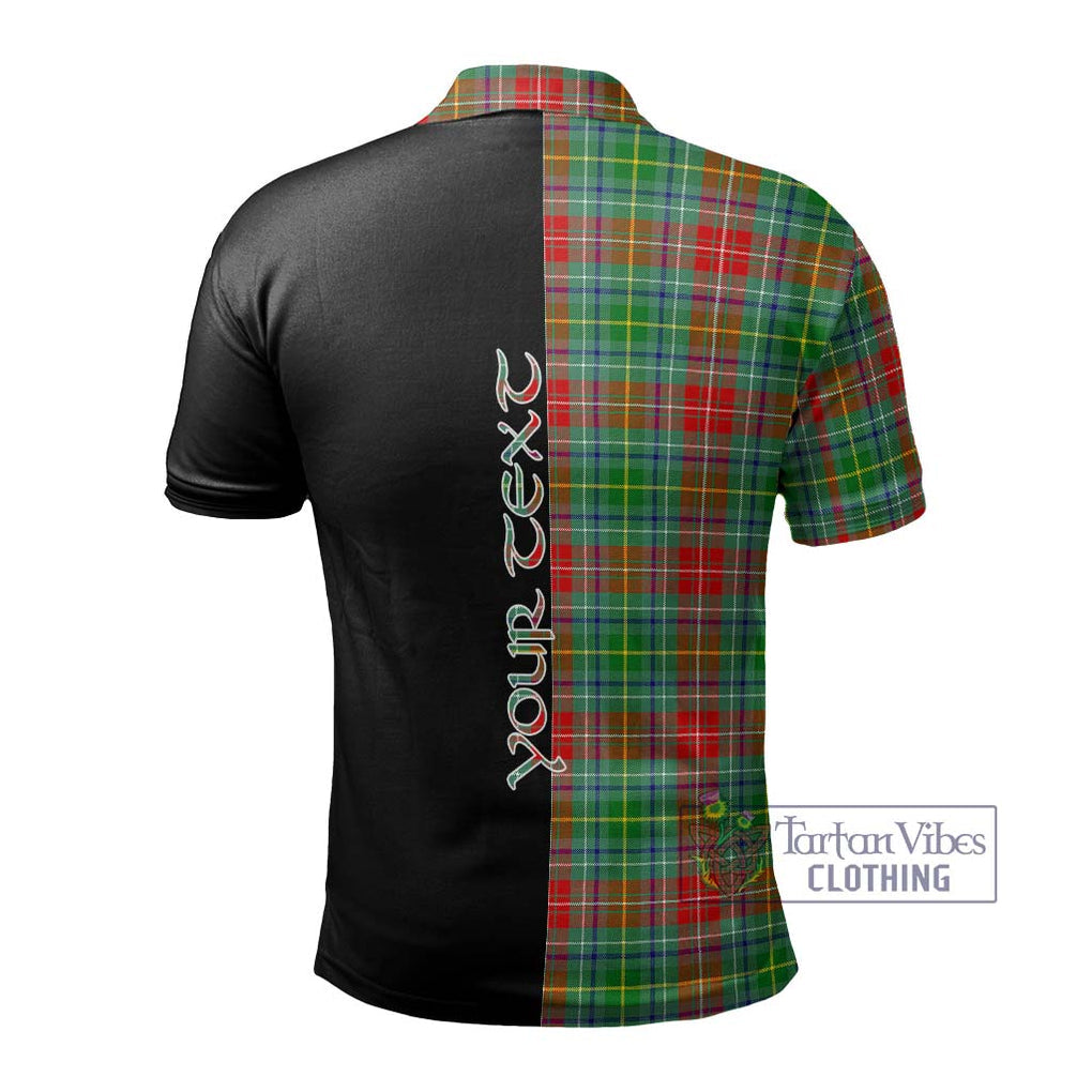 Muirhead Tartan Polo Shirt with Family Crest and Half Of Me Style - Tartanvibesclothing Shop