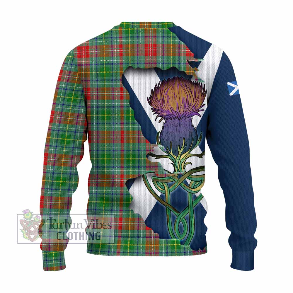 Muirhead Tartan Family Crest Knitted Sweater Scottish Thistle Celtic Inspired - Tartan Vibes Clothing