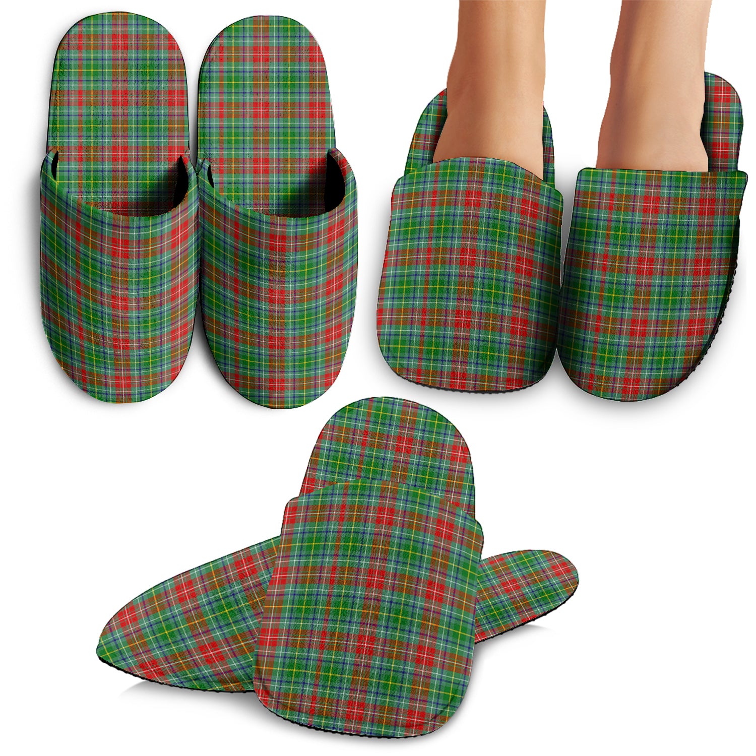 Muirhead Tartan Home Slippers - Tartanvibesclothing Shop