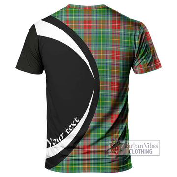 Muirhead Tartan T-Shirt with Family Crest Circle Style