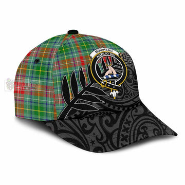 Muirhead Tartan Classic Cap with New Zealand Silver Fern Half Style