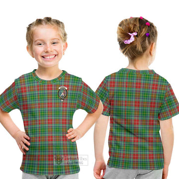 Muirhead Tartan Kid T-Shirt with Family Crest