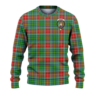 Muirhead Tartan Knitted Sweater with Family Crest