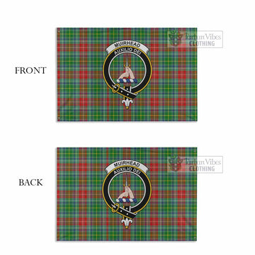 Muirhead Tartan House Flag with Family Crest