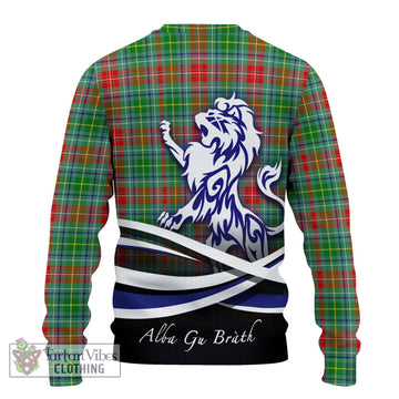 Muirhead Tartan Knitted Sweater with Alba Gu Brath Regal Lion Emblem