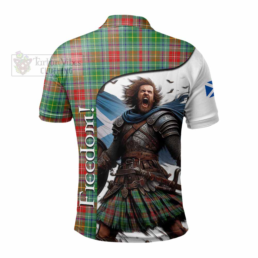 Tartan Vibes Clothing Muirhead Crest Tartan Polo Shirt Inspired by the Freedom of Scottish Warrior