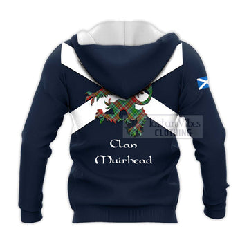 Muirhead Tartan Lion Rampant Knitted Hoodie Proudly Display Your Heritage with Alba Gu Brath and Clan Name