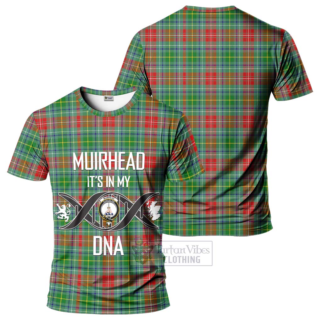 Tartan Vibes Clothing Muirhead Tartan T-Shirt with Family Crest DNA In Me Style