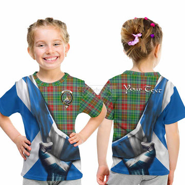 Muirhead Tartan Kid T-Shirt with Family Crest Scotland Patriotic Style