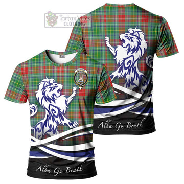 Muirhead Tartan Cotton T-shirt with Alba Gu Brath Regal Lion Emblem