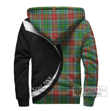 Muirhead Tartan Sherpa Hoodie with Family Crest Circle Style