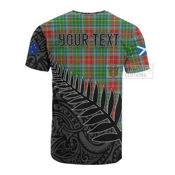 Muirhead Crest Tartan Cotton T-shirt with New Zealand Silver Fern Half Style