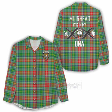 Muirhead Tartan Women's Casual Shirt with Family Crest DNA In Me Style